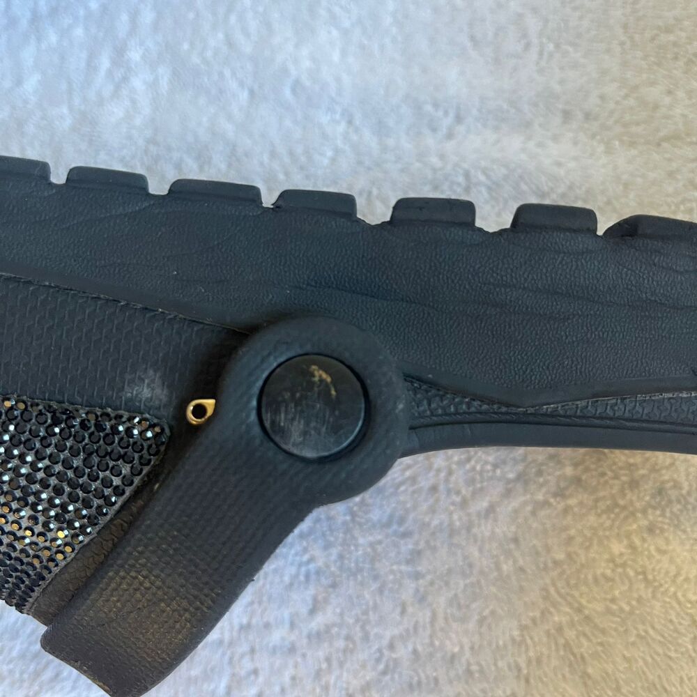 Snoop Dogg x Skechers Arch Fit Clogs Size 7.5 Black Rhinestone Bling Slip On - Picture 11 of 11